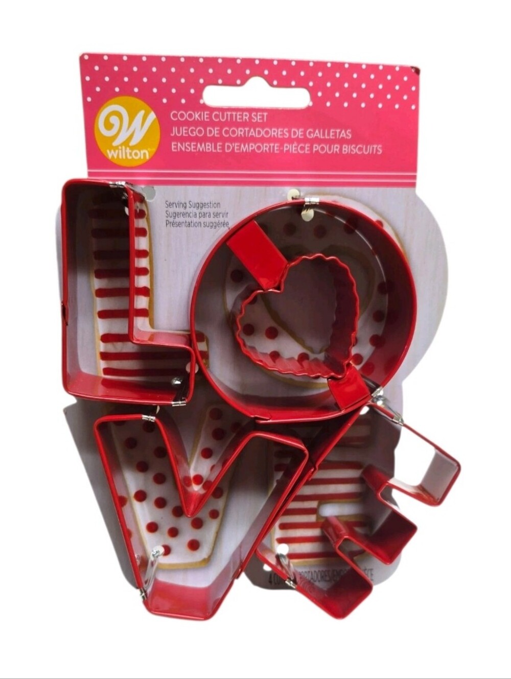 Wilton Cookie Cutter Set 4pc LOVE Letters Valentine's Day, Wedding, Bridal Party